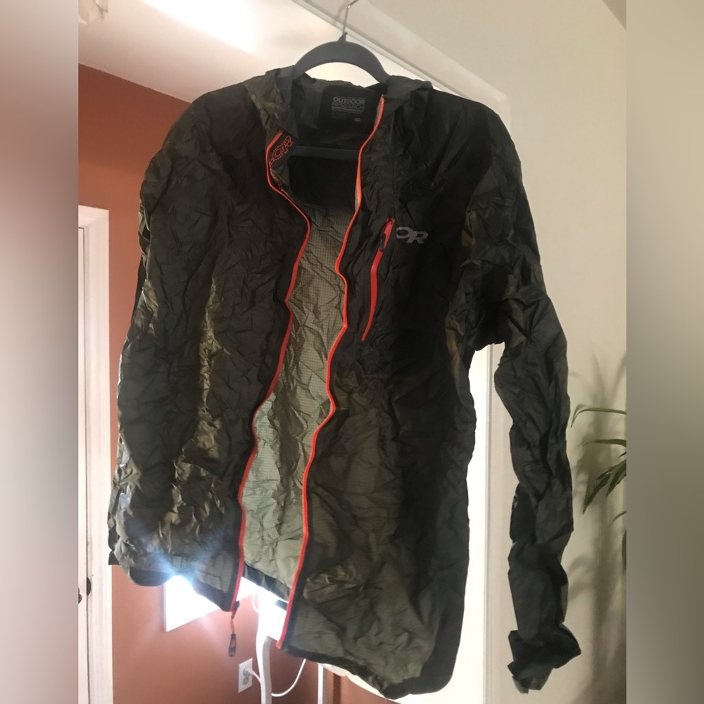 Outdoor Research self-packable hooded windbreaker
